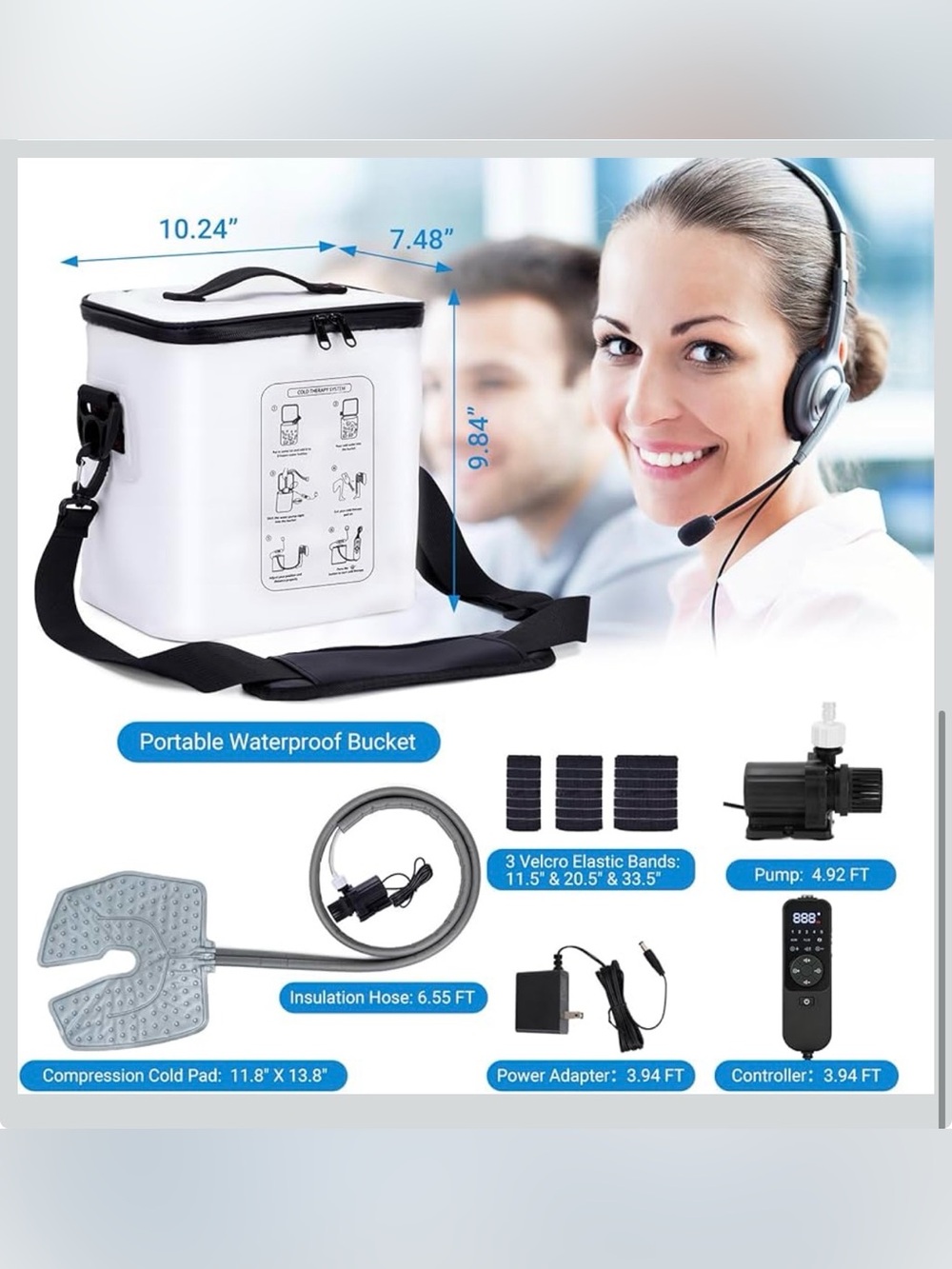 New in ๐ฆ fiveoffo portable ice machine therapy for knee after surgery - Picture 7 of 7